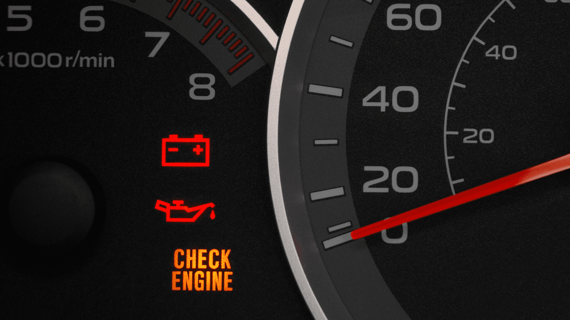 Check engine warning and diagnostics graphic